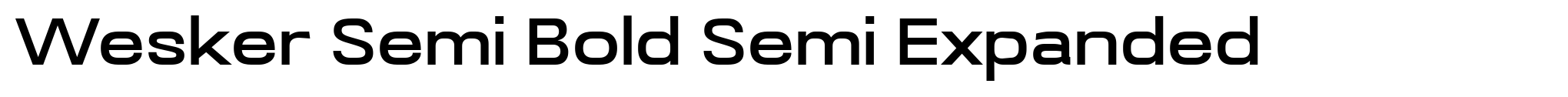 Wesker Semi Bold Semi Expanded image
